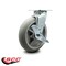 Service Caster 8 Inch Thermoplastic Rubber Swivel Caster with Roller Bearing and Brake SCC SCC-30CS820-TPRRD-TLB - alternate 6